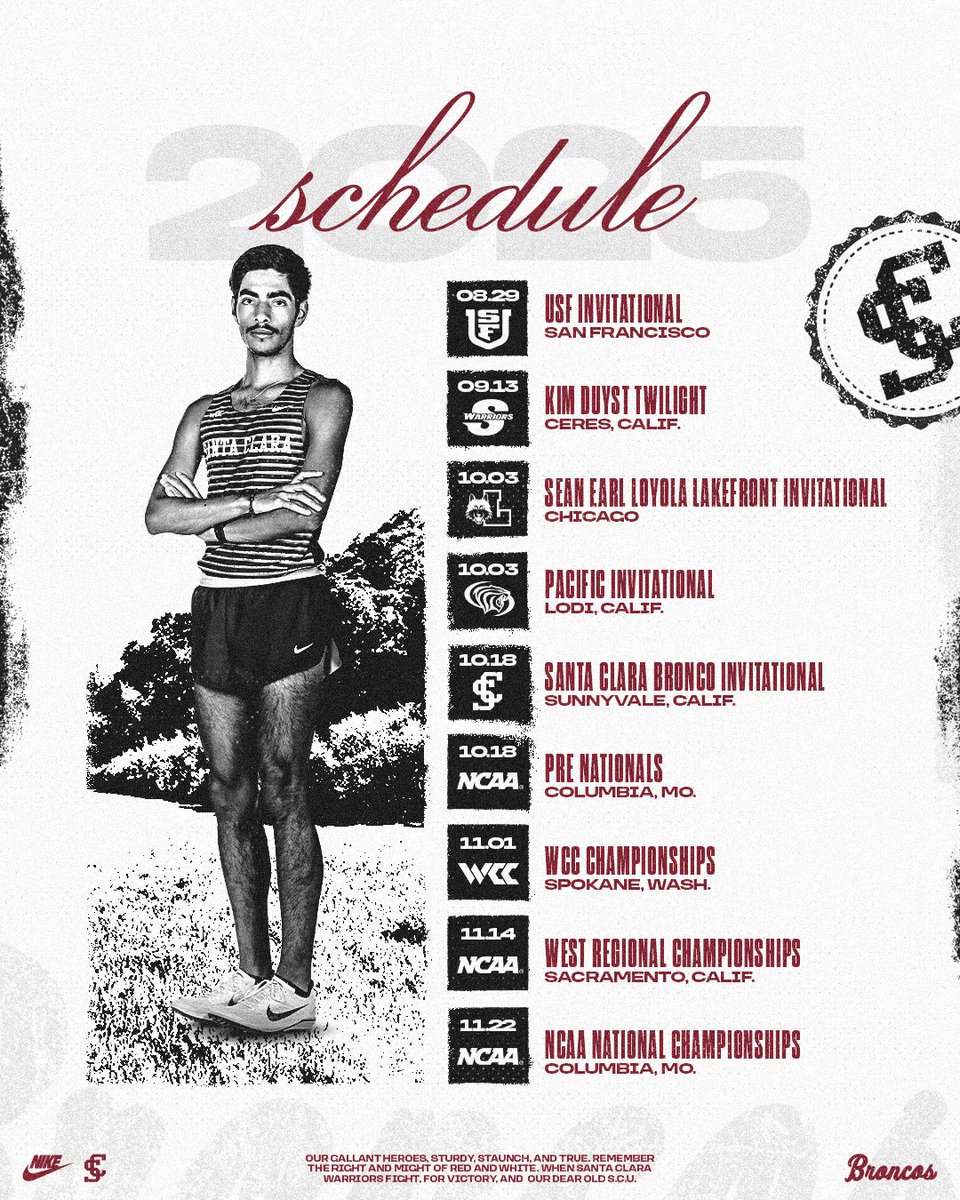 Santa Clara Cross Country/Track & Field tweet media