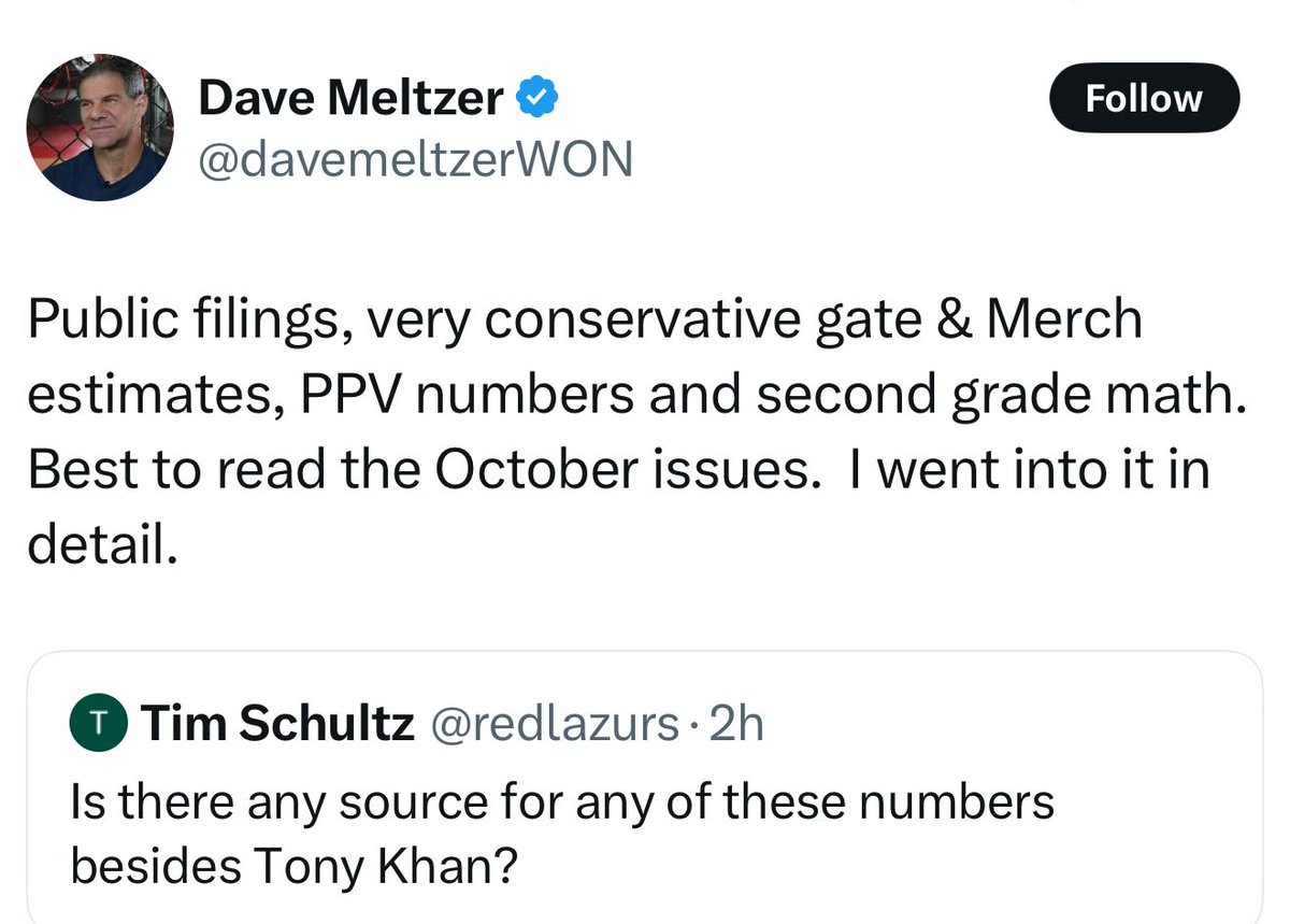 heel_ucey's tweet image. Dave Meltzer problem is he still thinks he’s the smartest person in the room
And yet everyday he is used as a punchline
I get Being clueless like his son Tony Khan runs in the family