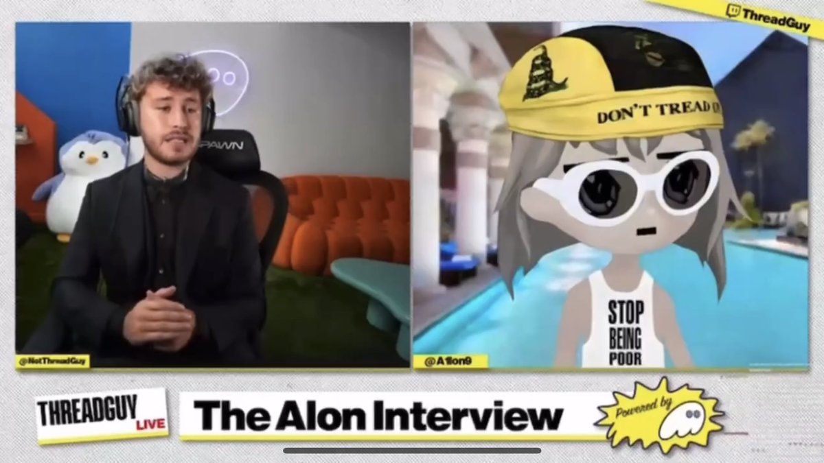 adamsmoot's tweet image. We need to give @notthreadguy more credit for coming to this interview dressed for the token’s funeral