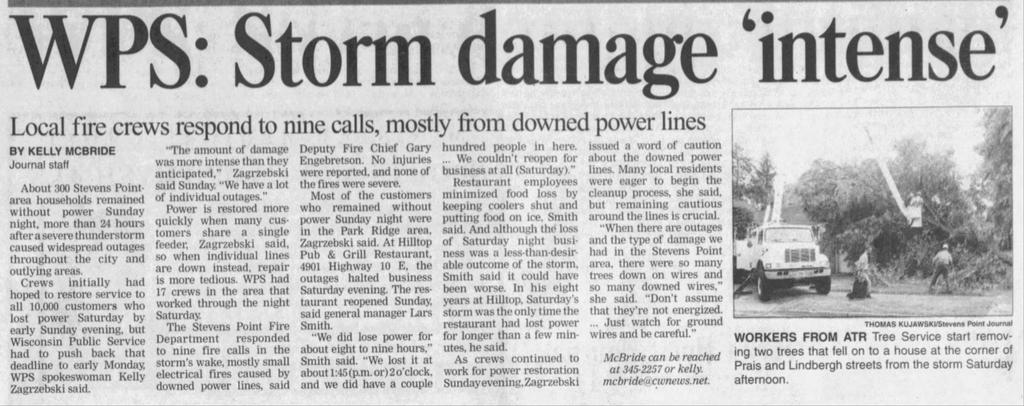 weather_history's tweet image. July 23, 2005:
A compact but fierce derecho trekked from northeast South Dakota to southeast Wisconsin. The line traveled for over 350 miles and had a maximum reported wind gust of 85 mph. The SPC received dozens of reports of fallen trees in Minnesota and Wisconsin.
#wxhistory
