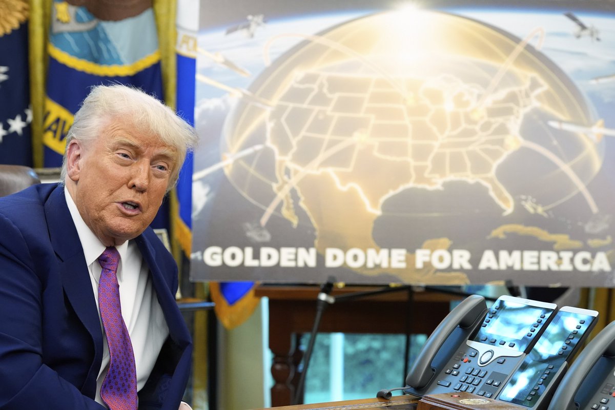 🚨 TRUMP'S GOLDEN DOME COULD BE READY IN 3 YEARS.

That’s not a hope — it’s a plan.

Gen. Michael Guetlein will announce the architecture for America’s new missile shield in just 60 days.

It’s not theoretical. The tech is real. The money is secured. And the need is urgent.

🧵