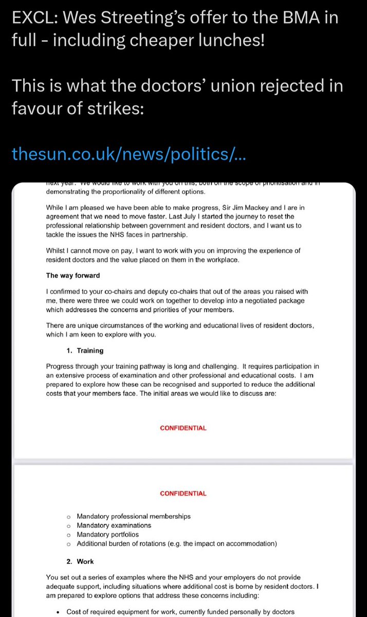 Aadam_Aziz's tweet image. The government /@wesstreeting leaked its own letter to the BMA.
No credible offer. No pay proposal.
And now, no trust.
If Wes Streeting thinks spin will fix a broken system,
He’s not negotiating.
He’s campaigning.