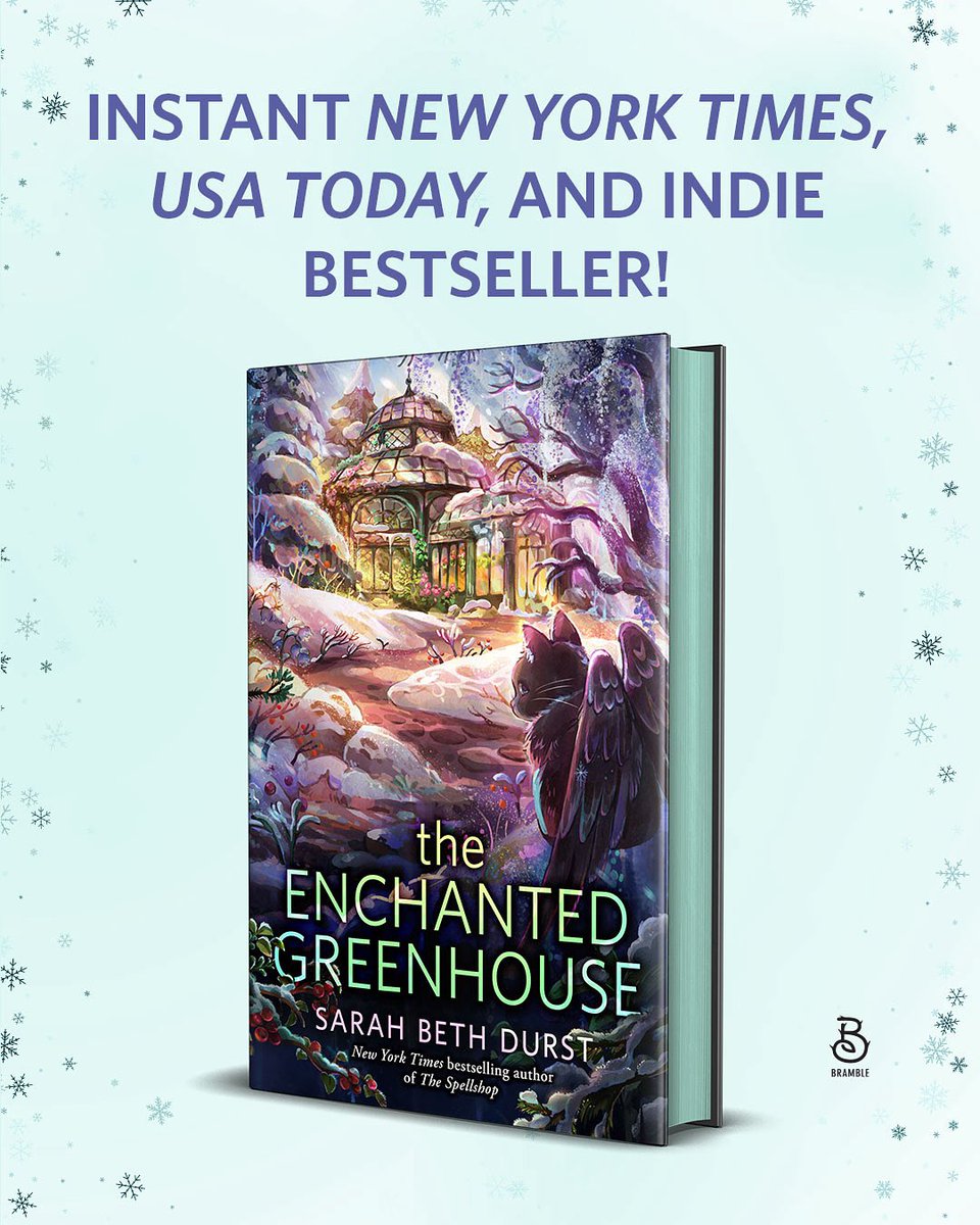 Bramble Romance (@brambleromance) on Twitter photo A huge congratulations is in order for <a href="/sarahbethdurst/">Sarah Beth Durst</a> on hitting the <a href="/nytimes/">The New York Times</a> , <a href="/USATODAY/">USA TODAY</a>, AND Indie bestseller lists with #TheEnchantedGreenhouse!🥳🎉 We have so much love for this sweet, cozy book and we’re so excited over this well-deserved recognition! Congrats, Sarah!!!🪴💚 A huge congratulations is in order for <a href="/sarahbethdurst/">Sarah Beth Durst</a> on hitting the <a href="/nytimes/">The New York Times</a> , <a href="/USATODAY/">USA TODAY</a>, AND Indie bestseller lists with #TheEnchantedGreenhouse!🥳🎉 We have so much love for this sweet, cozy book and we’re so excited over this well-deserved recognition! Congrats, Sarah!!!🪴💚