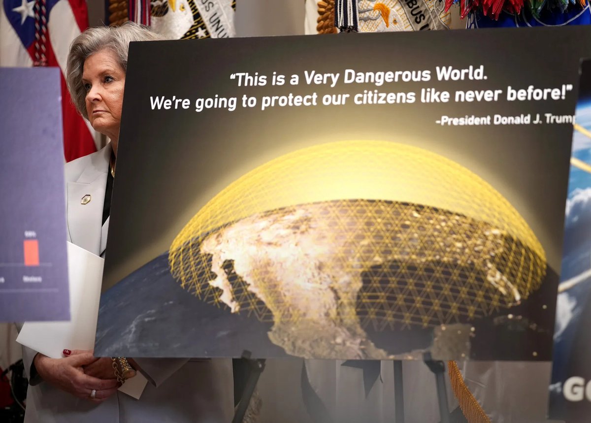 2/ Trump’s Golden Dome will protect the entire U.S. homeland from:

✅ Hypersonics
✅ ICBMs
✅ Cruise missiles
✅ Drones

This is Reagan's "Star Wars" vision, but updated for 2025 and beyond.

And it’s being run like SpaceX — not the DMV.