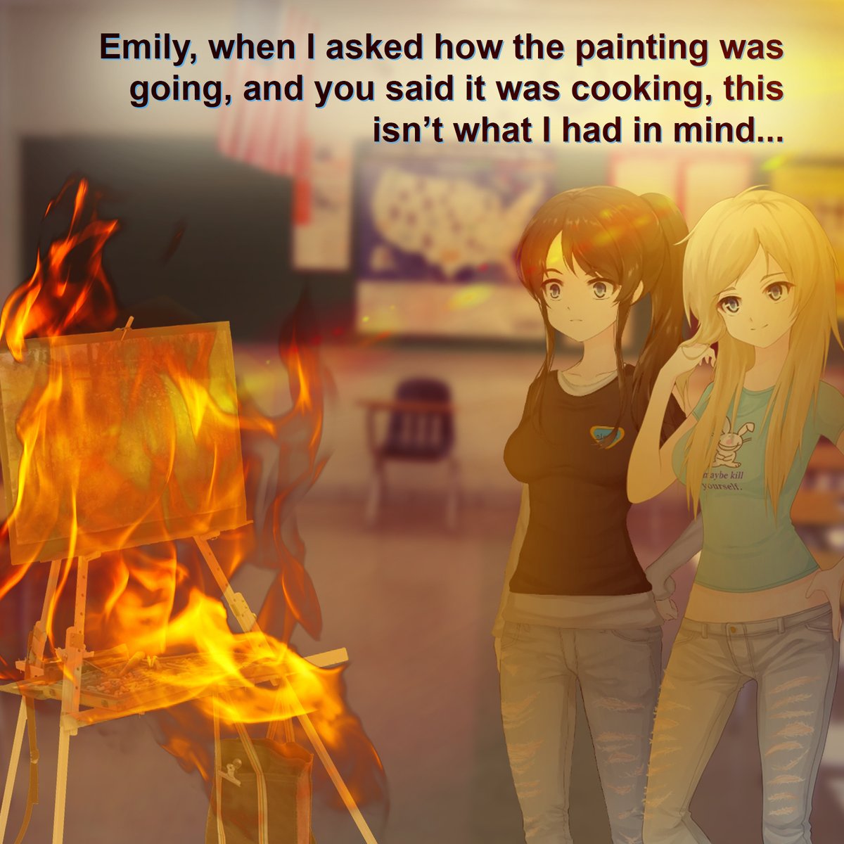WeJ3b's tweet image. Our little disaster artist! ☺️

#Classof09 #Co09 #Emicole