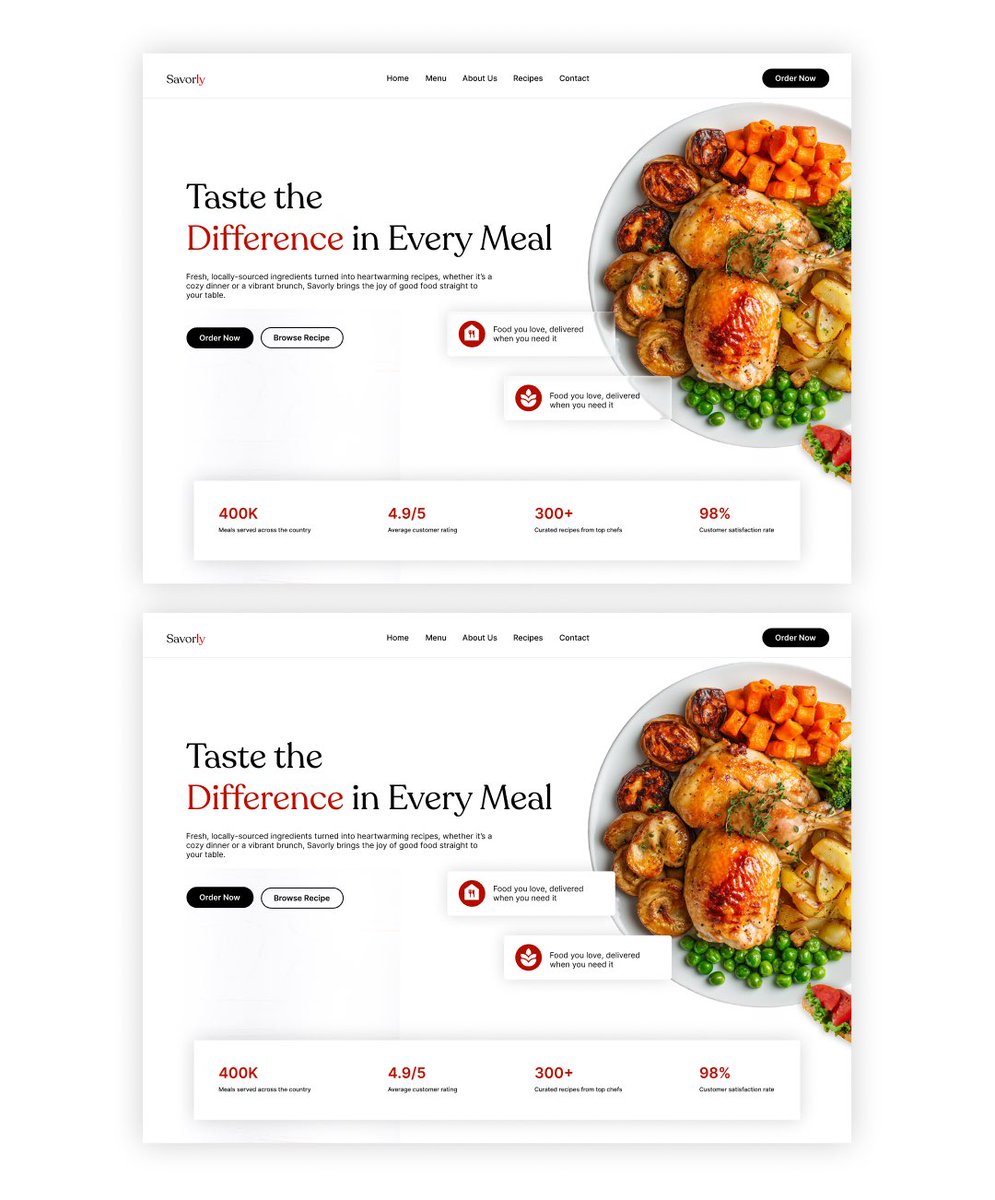unicornashesss's tweet image. Top or Bottom?
Tried the new Figma glass effect on the Top UI
#foodwebsite #uiuxdesign