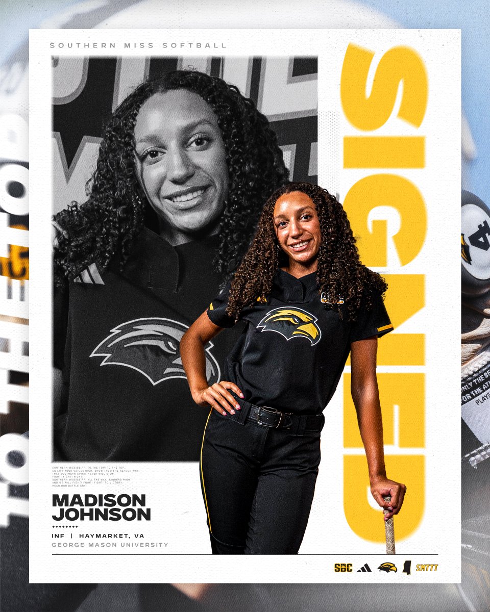 SouthernMissSB's tweet image. VA ➡️ MS
Say hello to the newest Golden Eagle ‼️
@mj_Madz00 | #SMTTT