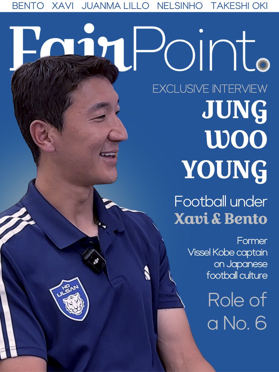 🔜 FairPoint’s exclusive Jung Woo-young interview will drop tomorrow.

💬 Subtitles available in English and Japanese.

👕 Also giving away 2025 Ulsan HD home shirt with Jung Woo-young’s name and number + Club World Cup patch.

Watch this space 👇🏼
youtube.com/@fairpointfoot…
