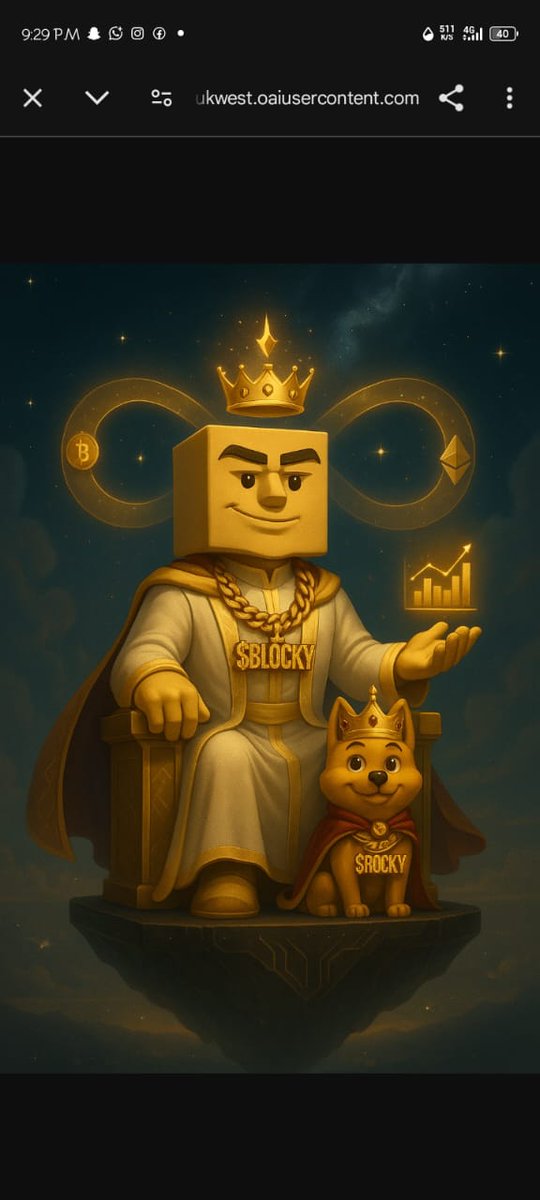 HoblosOfCrpyto's tweet image. And $BLOCKY said to $ROCKY We will rule the world of crypto-memes together. And so they did🚀 @BlockyAiAgent $ROCKY🐶🚀

@CryptoTony__ @RealChiefPriest @farmercist @SamuelXeus @OxJoshyy 
#Kappy #Tema #PUFF #DADA #TRUMP

#CryptoMeme #ROCKY  #memecoin  $pengu $shib $pepe $pump