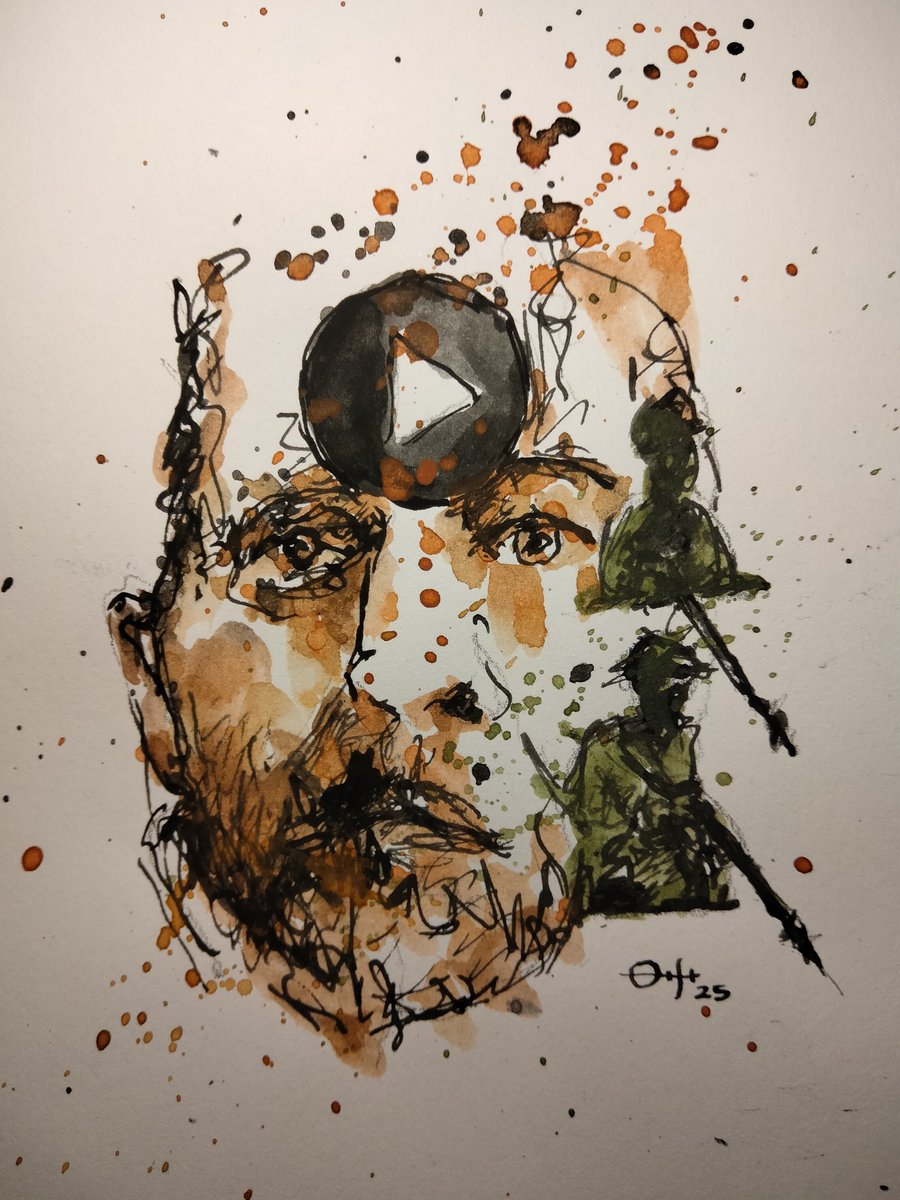 julesartvan's tweet image. Bid to unseal 

#thedailysketch #watercolour and #inkdrawing collaging together images from the news 
#originalartwork #politicalmayhem #artforsale ebay.com/itm/3267006133…