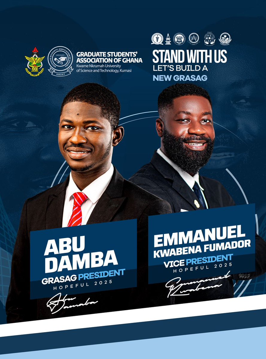 Abu_Damba's tweet image. Excited to officially unveil Master Emmanuel Kwabena Fumador as the other half of this transformational leadership duo.
Stand with us in building a NEW GRASAG🙏.