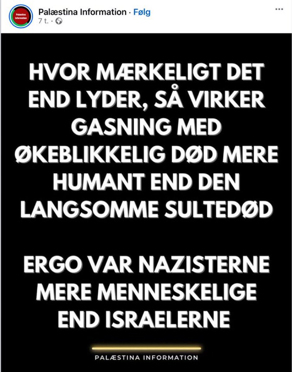 npravn's tweet image. Så ramte pro-palæ-typerne bunden med et brag.
Her er ikke noget at tage fejl af.
Her kan intet bortforklares eller undskyldes.
Her behøver vi ikke at anvende det pæne synonym, “antisemitisme”.
Her ser vi rent, råt og primitivt jødehad.
Intet andet.
#dkmedier