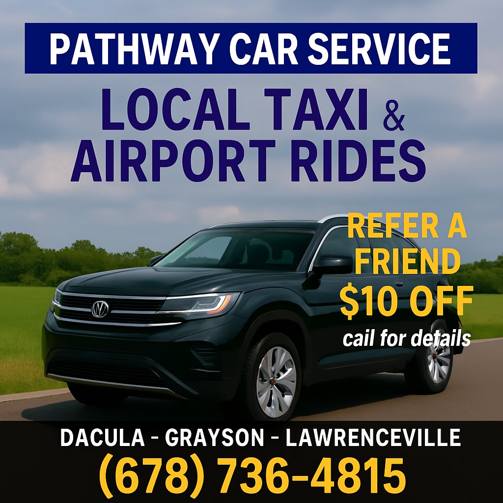 PathwayService's tweet photo. • “Reliable Executive Car Service in Lawrenceville – 15+ Years of Trusted Rides”
• “Need a Taxi Near Lawrenceville? Book Instantly with Pathway”
• “Airport Shuttle from Lawrenceville to ATL – Flat Rates &amp; On-Time Guarantee” https://t.co/wWdiNiUMwr
