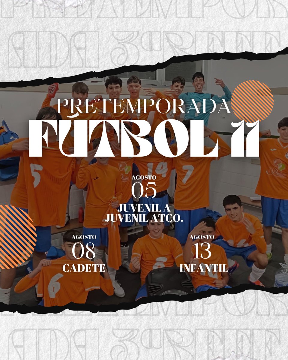 CF Panadería Pulido San Mateo (@p_sanmateo) on Twitter photo 𝐅𝐔́𝐓𝐁𝐎𝐋 𝟏𝟏‼️
🗓️ Fechas confirmadas para el inicio de los ‘mayores’ de nuestra cadena: Juveniles, Cadete e Infantil.
💚 Agradecer a la <a href="/udvsbrigida/">UD Villa Santa Brígida</a> la ayuda compartiendo con nosotros el campo de fútbol de Los Olivos. ¡Mil gracias! 👏🏻
#DeTodoCorazón 🧡 𝐅𝐔́𝐓𝐁𝐎𝐋 𝟏𝟏‼️
🗓️ Fechas confirmadas para el inicio de los ‘mayores’ de nuestra cadena: Juveniles, Cadete e Infantil.
💚 Agradecer a la <a href="/udvsbrigida/">UD Villa Santa Brígida</a> la ayuda compartiendo con nosotros el campo de fútbol de Los Olivos. ¡Mil gracias! 👏🏻
#DeTodoCorazón 🧡