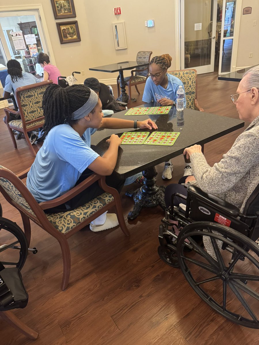 LATechWBB's tweet image. Had a great time playing bingo with the residents of the Alpine Nursing and Rehabilitation Center
#BarkLouder #LoveandServe 🩵❤️