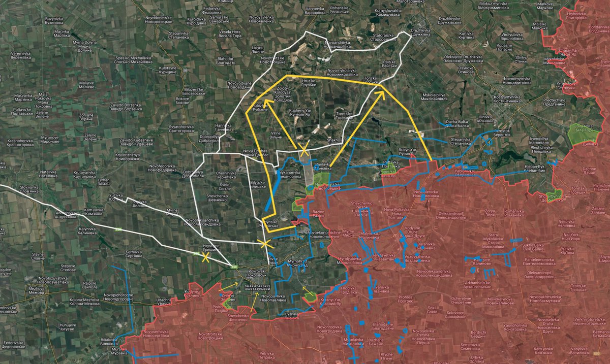 The situation around Pokrovsk is accelerating quickly and the north eastern flank is looking incredibly soft.

Russian forces have entered southern Pokrovsk and Ukrainian logistics in the rear has been paralyzed.