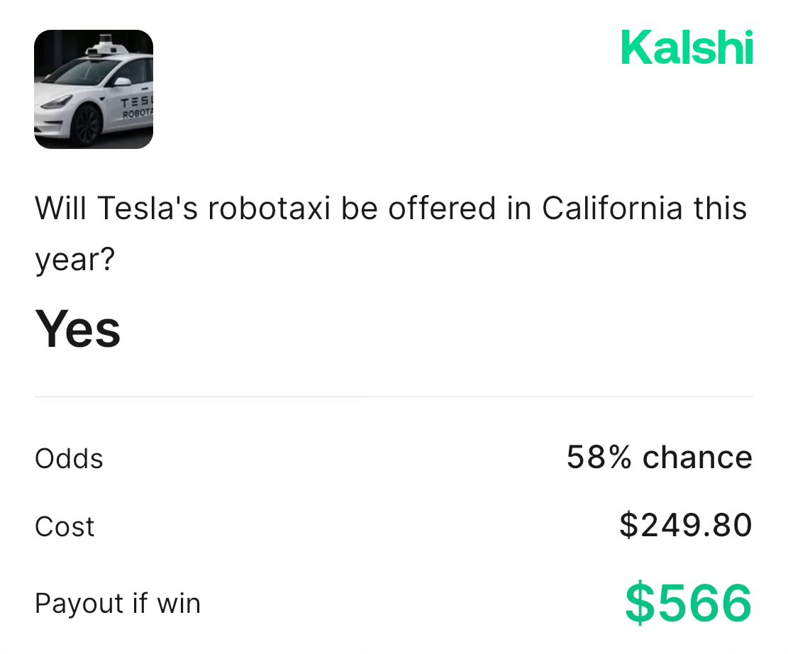 Taking a risk with <a href="/Kalshi/">Kalshi</a>