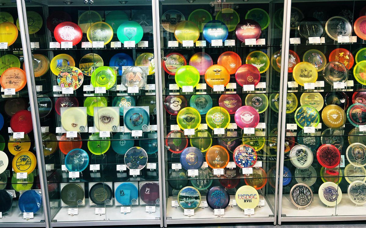 Any disc golf fans ??  Was in the Innova warehouse today… they are building some history!! Very cool