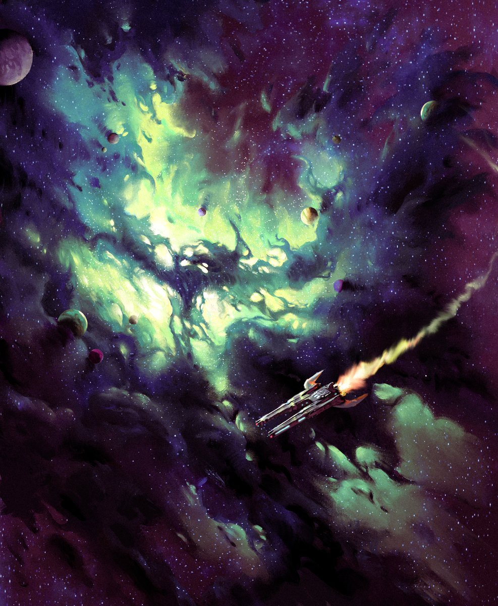 CalderMoore_'s tweet image. Here's all my Edge Of Eternities art Such a fun set to work on.
Will have prints available when the set launches at my Paage . will also do a Artist proofs release for them as well!