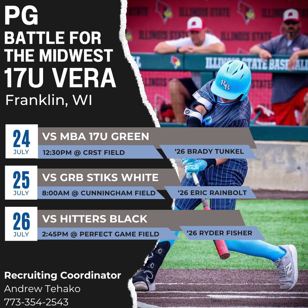 🚨🚨 🚨🚨 🚨🚨 🚨🚨 🚨🚨 🚨🚨
          SCHEDULE &amp; ROTATION
🚨🚨 🚨🚨 🚨🚨 🚨🚨 🚨🚨 🚨🚨

                        ‘26 Vera
    PG Battle for the Midwest
            
               📍Marion, IA📍