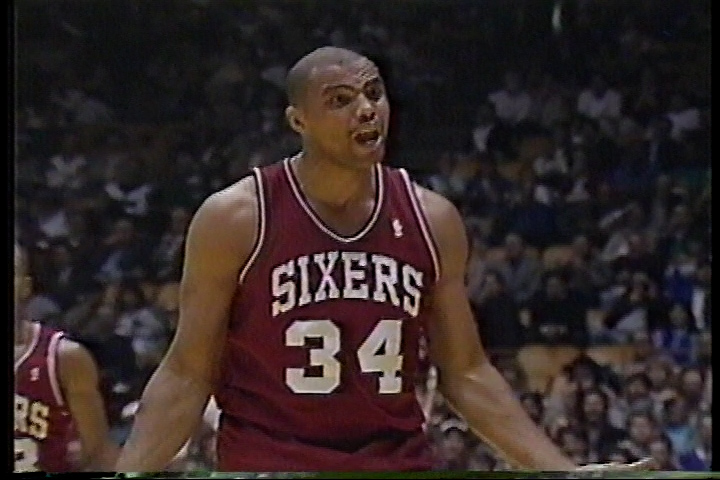 oldskoolbballx's tweet image. Prime Chuckster was a dynamite, blocking Kareem Abdul-Jabbar. 6 foot 4 versus 7 foot 2 huh?
I should make a mixtape from this game.