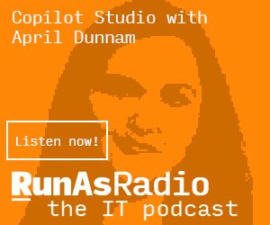 RunAsRadio's tweet image. How do you bring AI agents to your organization?
@aprildunnam talks Copilot Studio on RunAs Radio at runasradio.com/Shows/Show/994 - the low-code way to make agents!