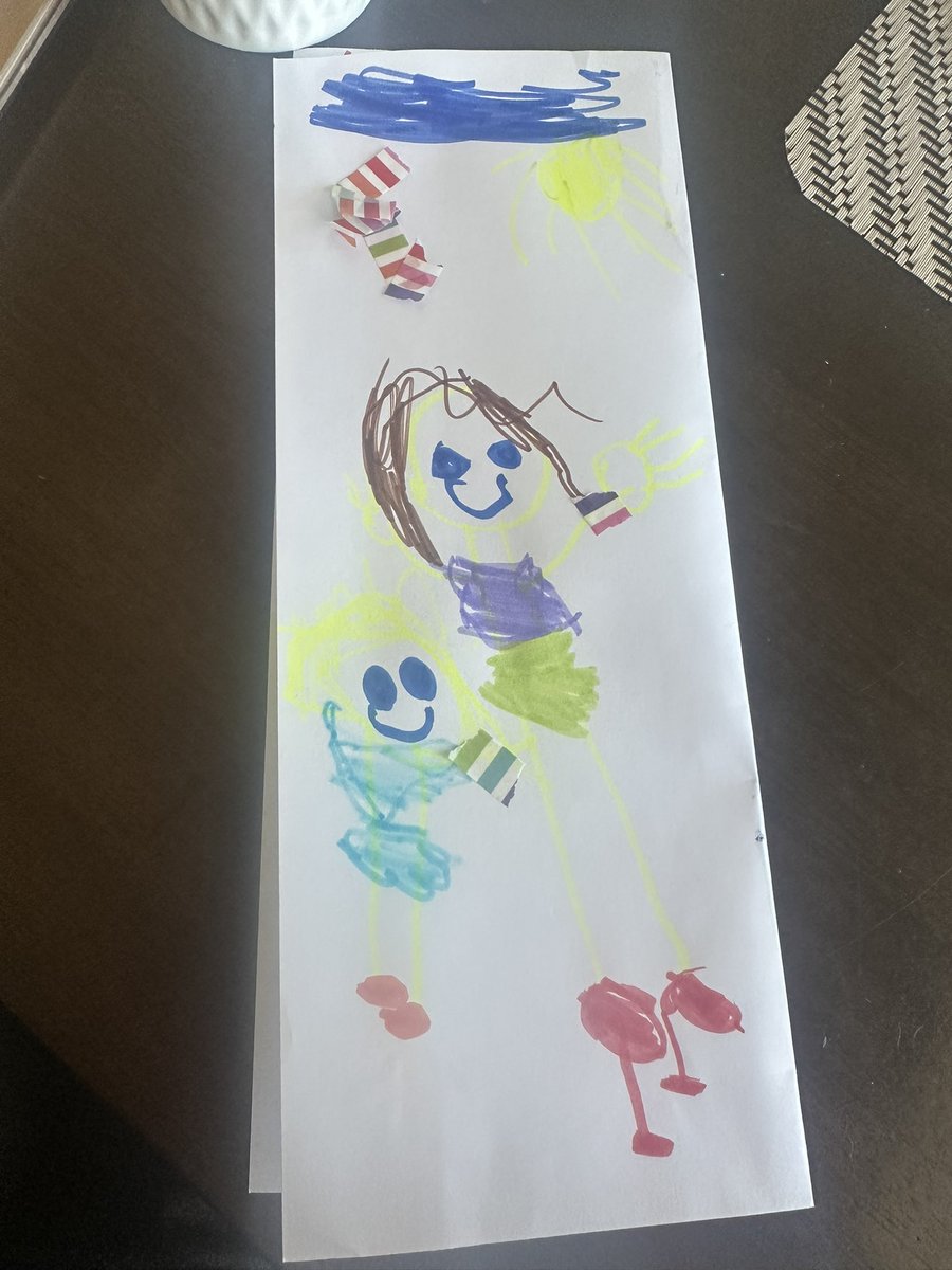 HicklandHillary's tweet image. Check out those red heels! My little girl made me a Thank you card for making her pizza for lunch. Being her mom is the best job!