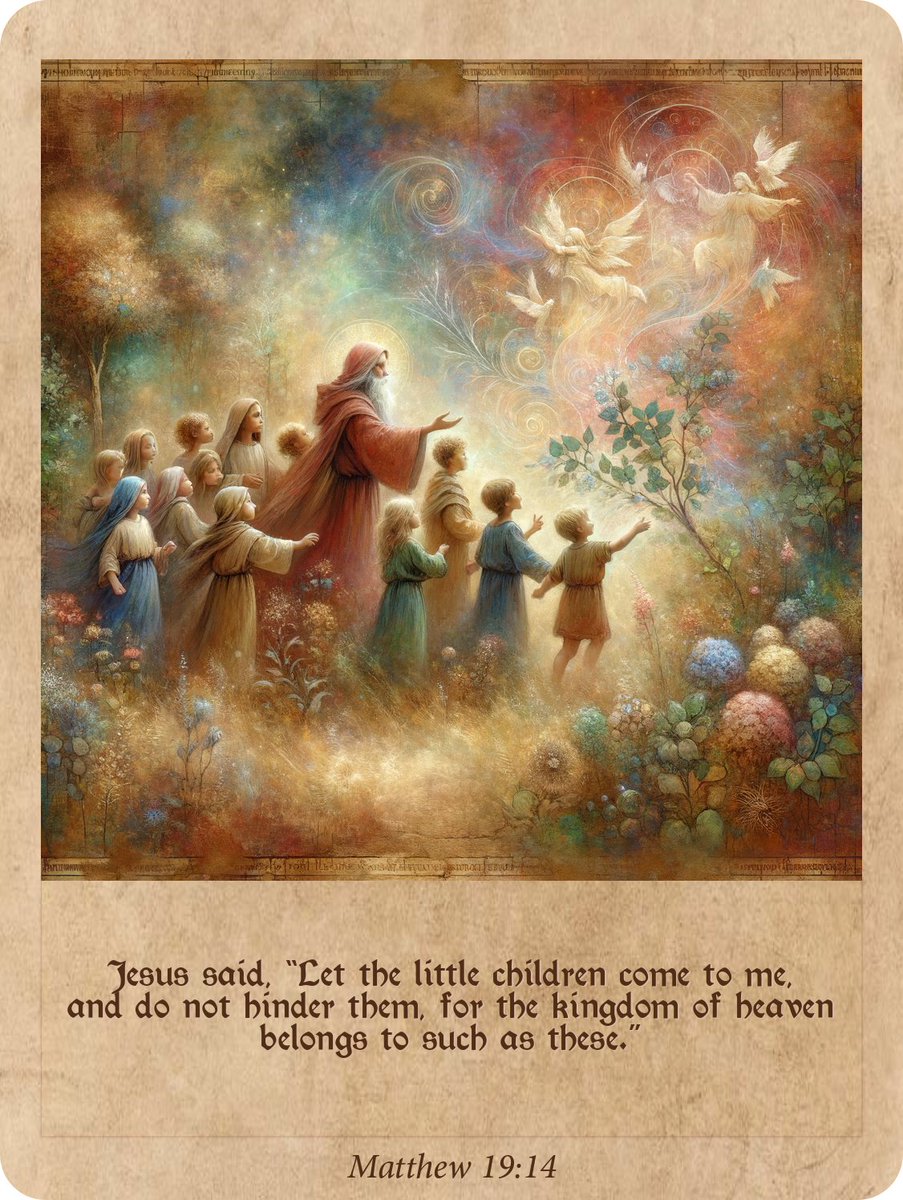bigbirdart's tweet image. Verse Of The Day: Matthew 19:14
Jesus said, “Let the little children come to me, and do not hinder them, for the kingdom of heaven belongs to such as these.”