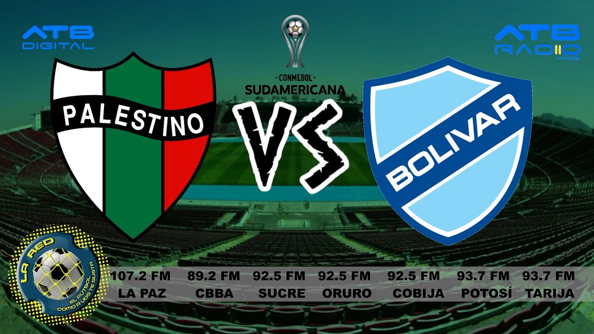 LA RED 23/07/25 📷 EN VIVO 📷📷📷 PALESTINO VS BOLÍVAR - #CopaSudamericana por la #LaRedDeportiva y #ATBRadio 📷📷📷

facebook.com/ATBRadioBolivi…