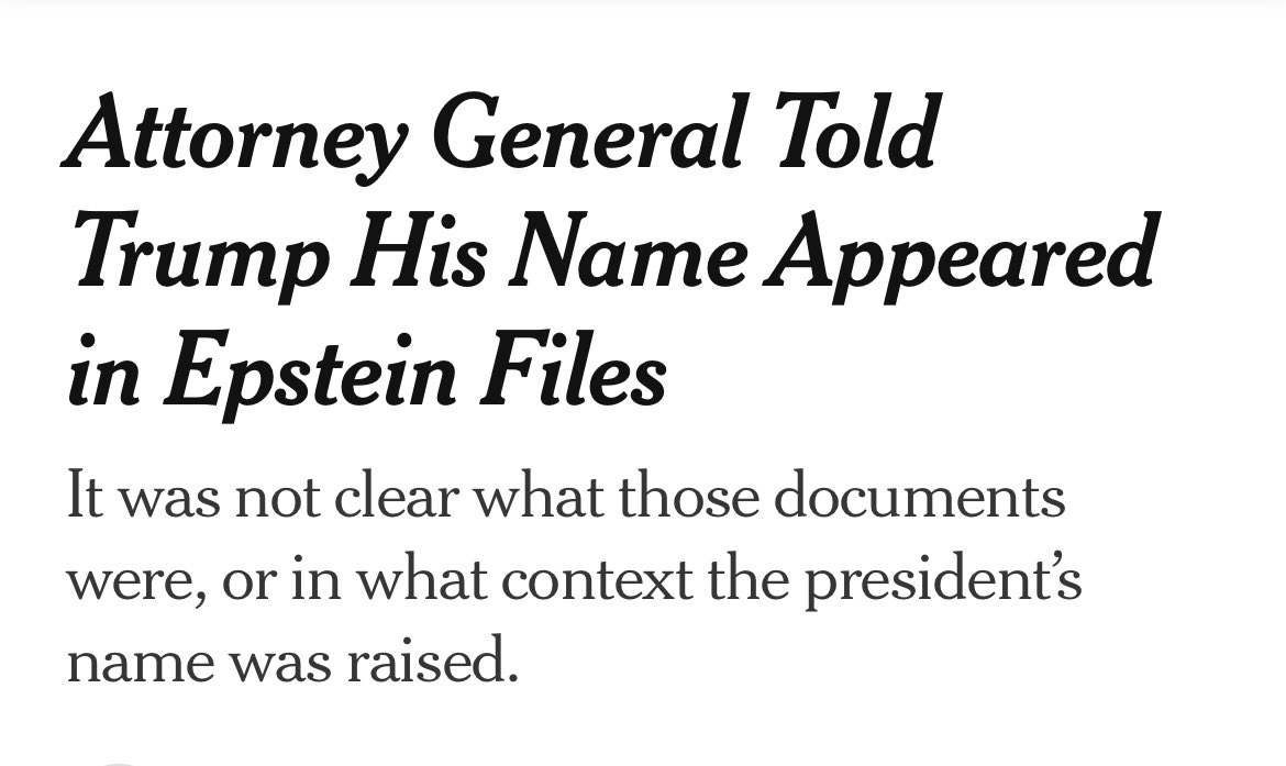 sacha_adamon's tweet image. La journée risque d’être agitée…
Trump n’avait il pas dit qu’il n’avait rien à voir avec le dossier Epstein ?
Excuse d’avance my french 😘
nytimes.com/2025/07/23/us/…