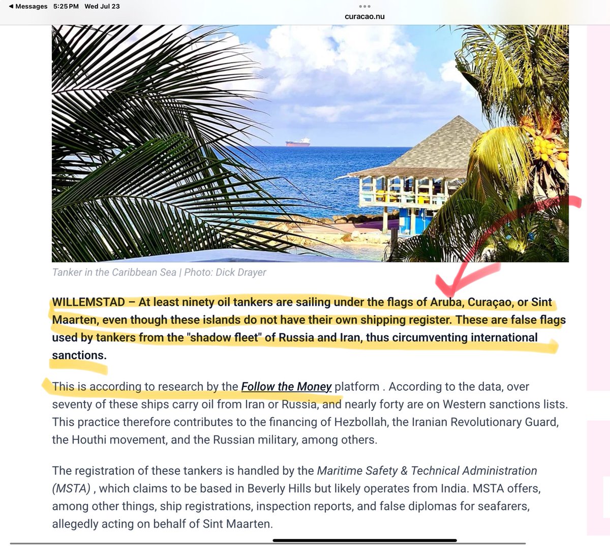 greta's tweet image. Look what #Aruba is up to!!! I told you about Aruba…human trafficking and now this! RUSSIA and IRAN!!!!