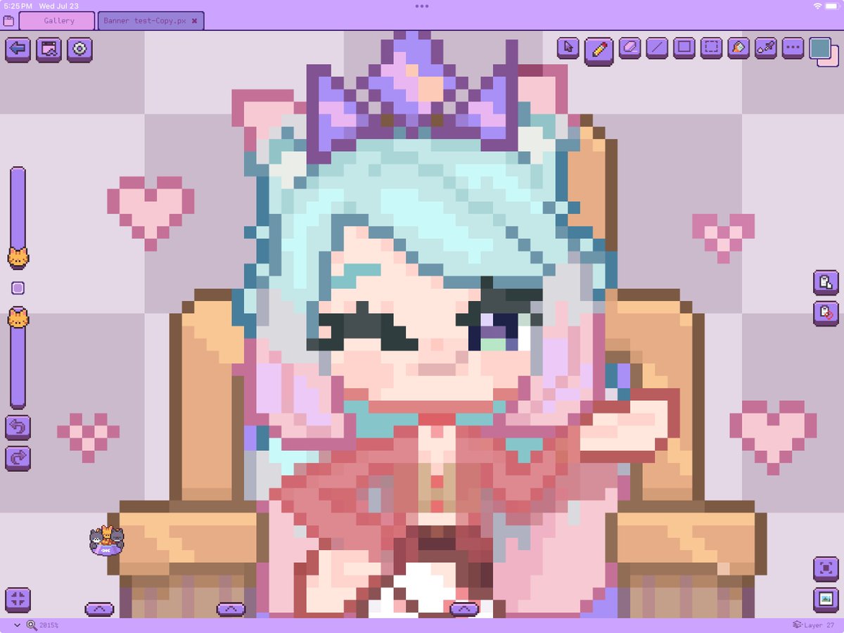 nanipixart's tweet image. Iβm so inlooooove with this face expression π it came out so cute!