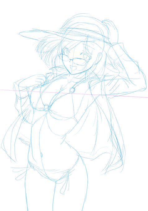 おはようございます!
朝お絵かき。
久しぶりに神山舞依さん描きます。 