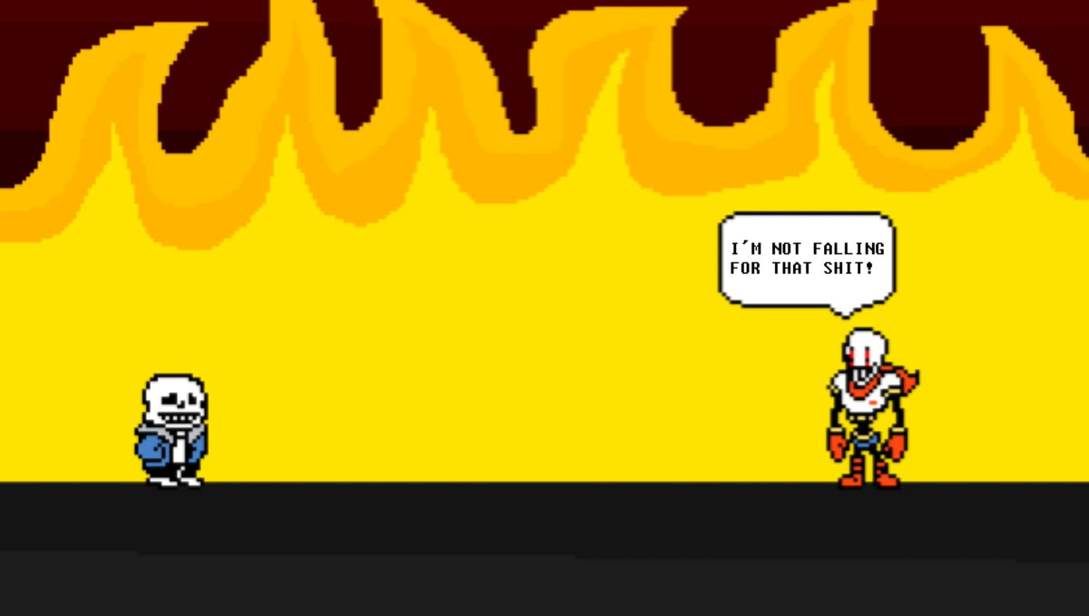 AngelBoyK4's tweet image. Is not falling for that shit
#undertale
