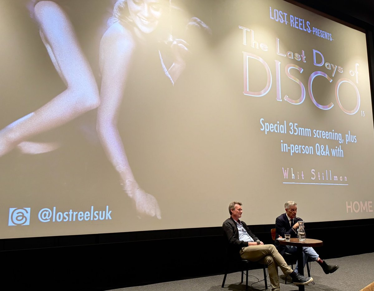BenHalligan's tweet image. Reacquaintance with "The Last Days of Disco" this evening @HOME_mcr thx to @LostReelsUK. Reacquintance? No! First proper meeting since it screened from 35mm. @WhitStillman in person too, fielding superb questions from the audience after.
"Halston, Gucci, Fiorucci..."