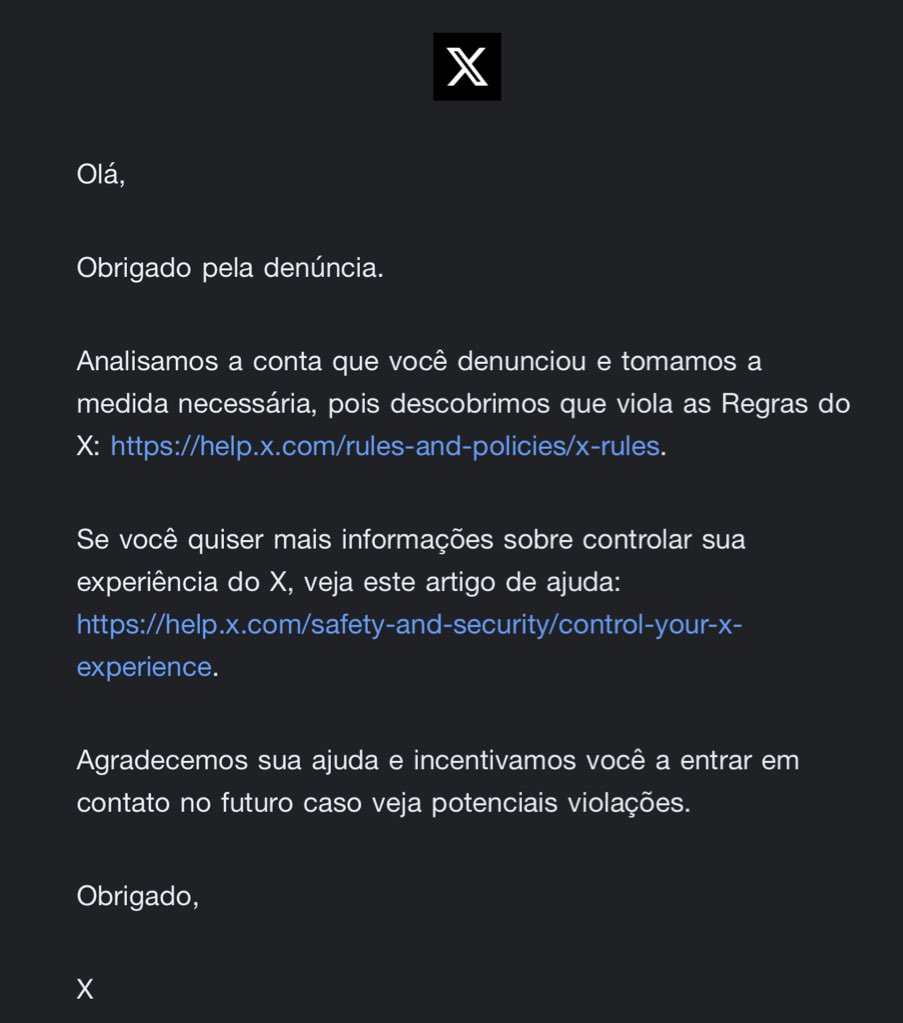 LeviKaique's tweet image. Alguém te xingou, foi racista, homofóbico, machista ?
DENUNCIE!
O Marco Civil da Internet foi aprovado e agora as plataformas podem ser responsabilizadas pelos crimes que usuários cometem nelas, então a auditoria deles aqui no Brasil voltou a funcionar.
Inclusive aqui no X