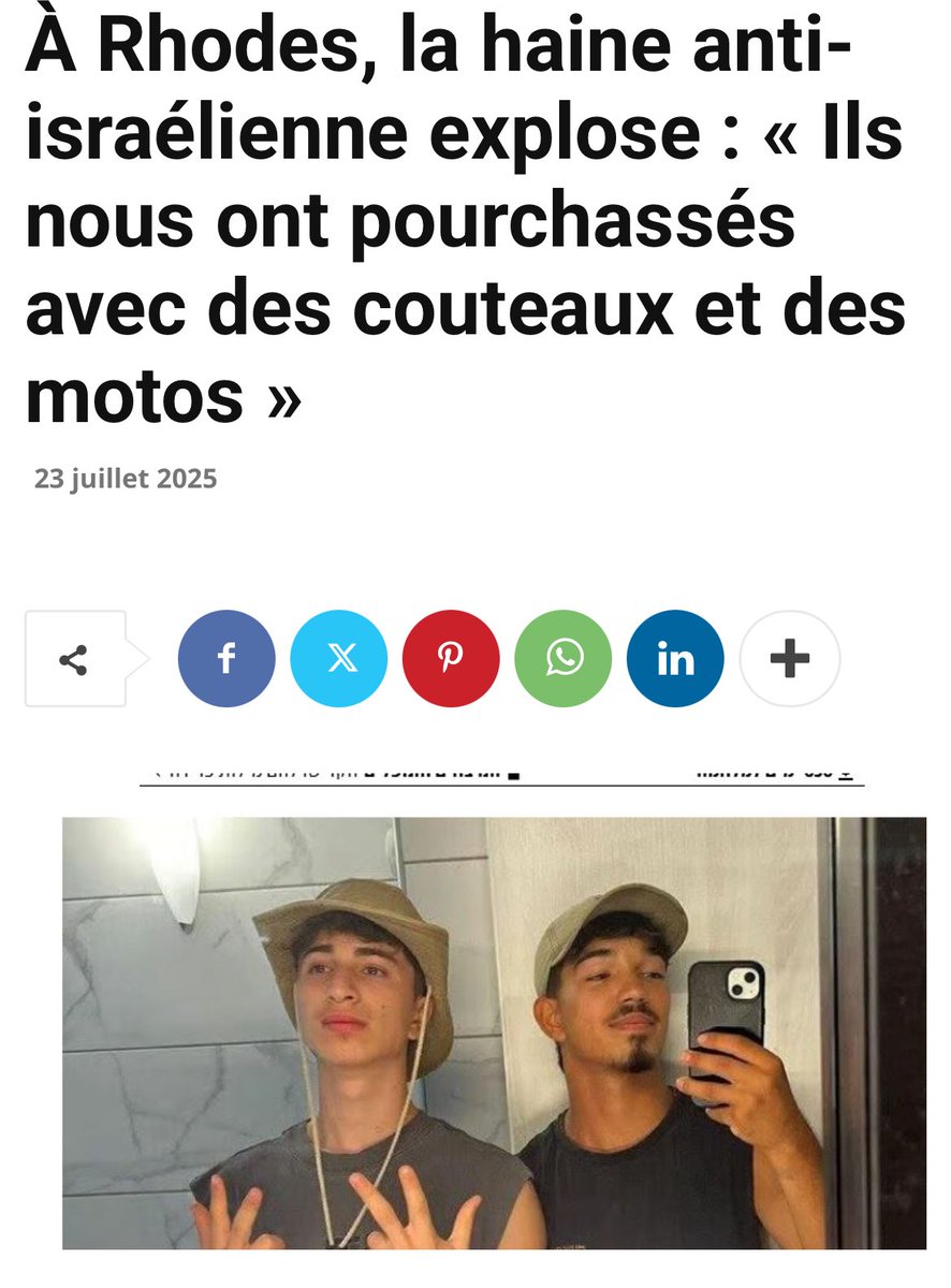 AlexandreRifai's tweet image. Caron affiche son antisémitisme
Des enfants juifs expulsés en Espagne
Des touristes israéliens pourchassés en Grèce
J’accuse la gauche d’attiser la haine des Juifs,
j’accuse Macron et Barrot d’alimenter la haine d’Israël,
à force de répéter H24 la rhétorique des antisémites.