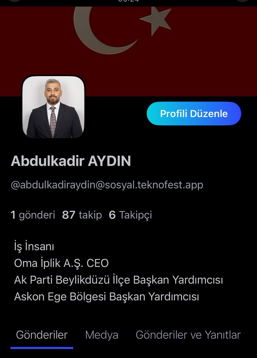 Ben de Türkiye’nin yerli ve milli sosyal medya platformu Next Sosyal’deyim artık. 🇹🇷 

Türkiye’nin dijital geleceği için atılan bu önemli adımda emeği geçen herkese çok teşekkürler. Hepimize hayırlı olsun.
<a href="/Selcuk/">Selçuk Bayraktar</a> 
<a href="/T3Vakfi/">TR Teknoloji Takımı</a>

@abdulkadiraydin@sosyal.teknofest.app