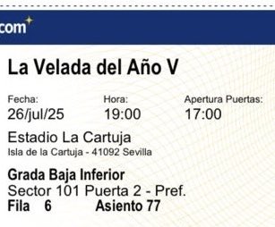 iamyota__'s tweet photo. Vendo 2 entradas Velada del Año V
Ubicación: Cat 1
Las vendo ya que no podremos asistir finalmente.
Adjunto fotos: https://t.co/x8WcO1CWog