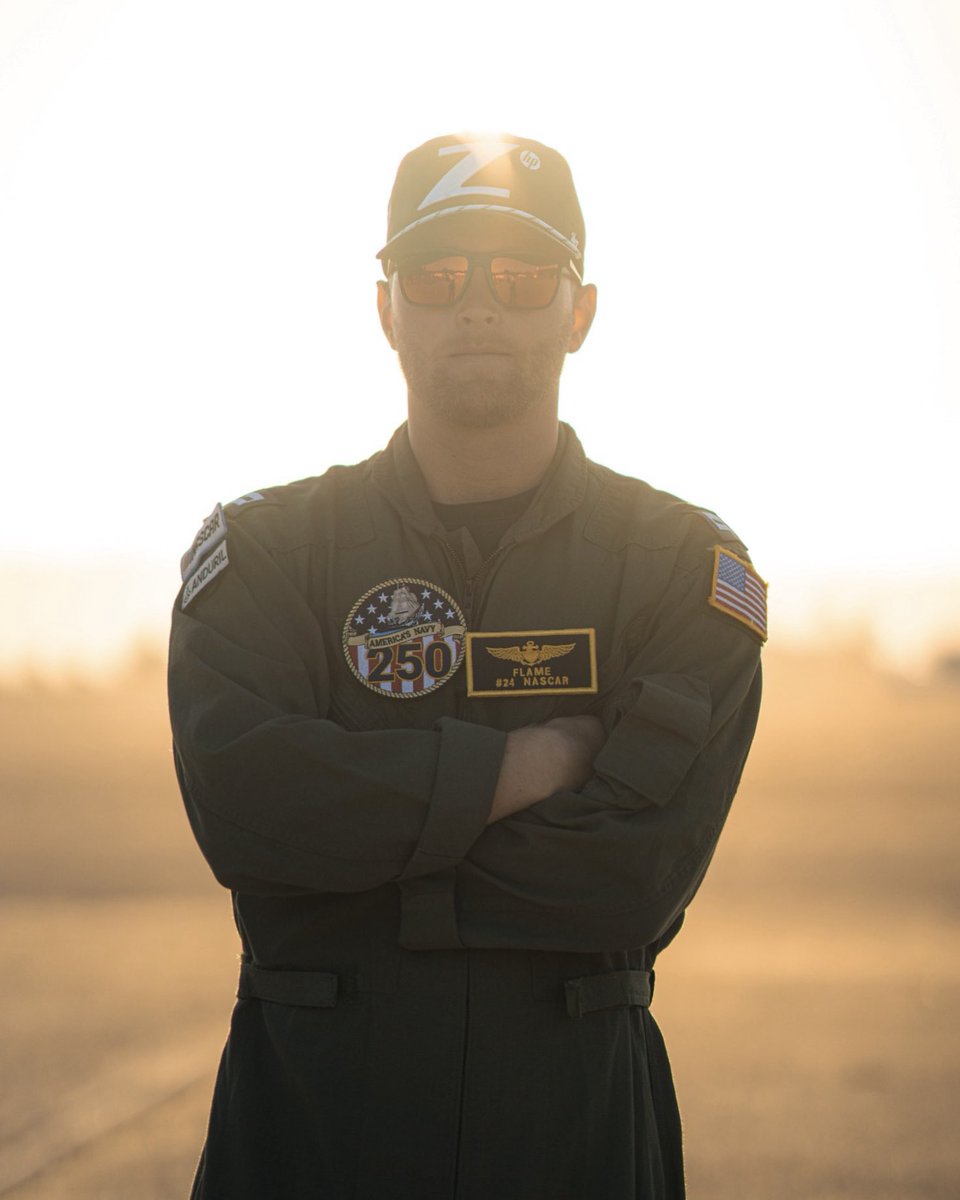 WilliamByron's tweet image. They call me “Flame” 🤣 Pumped to bring @nascar to Naval Base San Diego next season