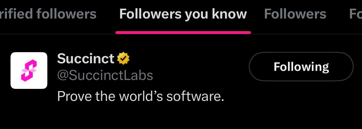 youfound_fayy's tweet image. New @SuccinctFND followed by @SuccinctLabs
$PROVE might be closer than you think
gProve 🫡