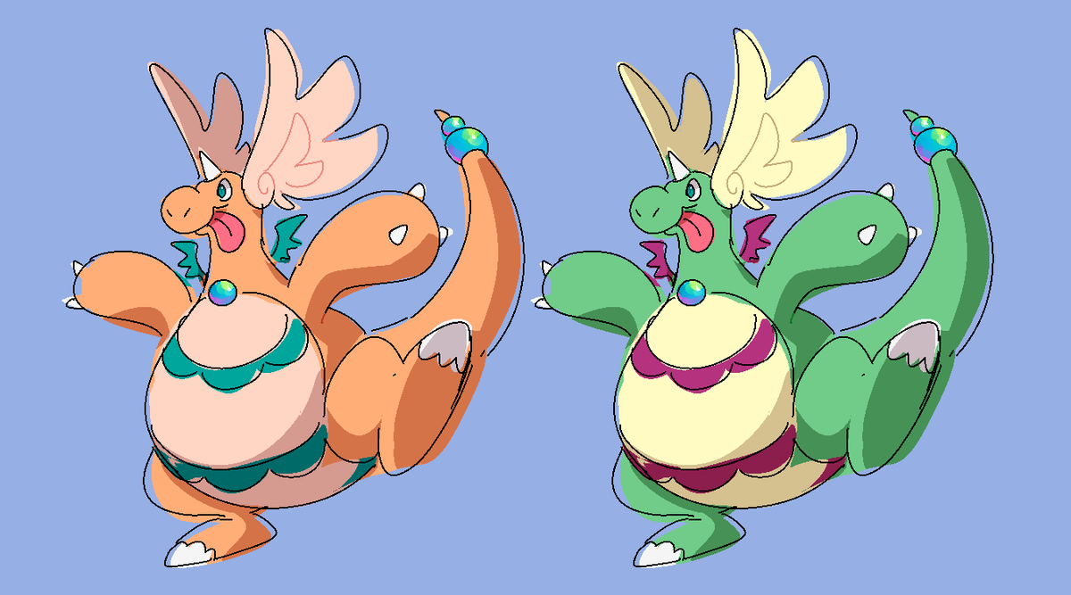 I think the official Mega Dragonite is solid, but I wanted to try my own take on it.