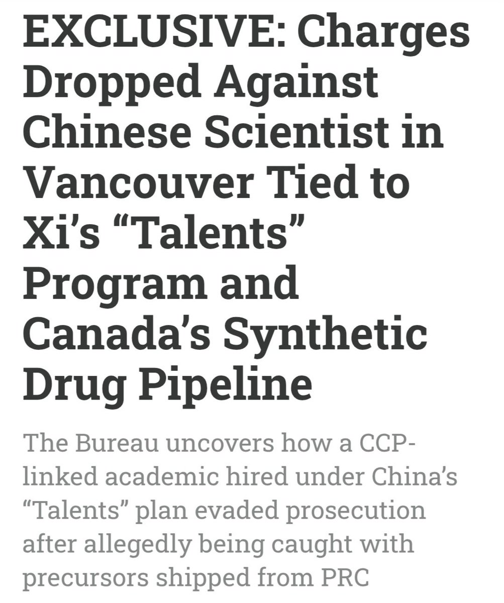 elenoresturko's tweet image. “This year U.S. authorities have increasingly identified Vancouver as a global hub for precursor chemical smuggling and lab production for synthetic narcotics—including fentanyl, MDMA, and methamphetamine. The opaque dismissal of such a serious case raises urgent public interest…