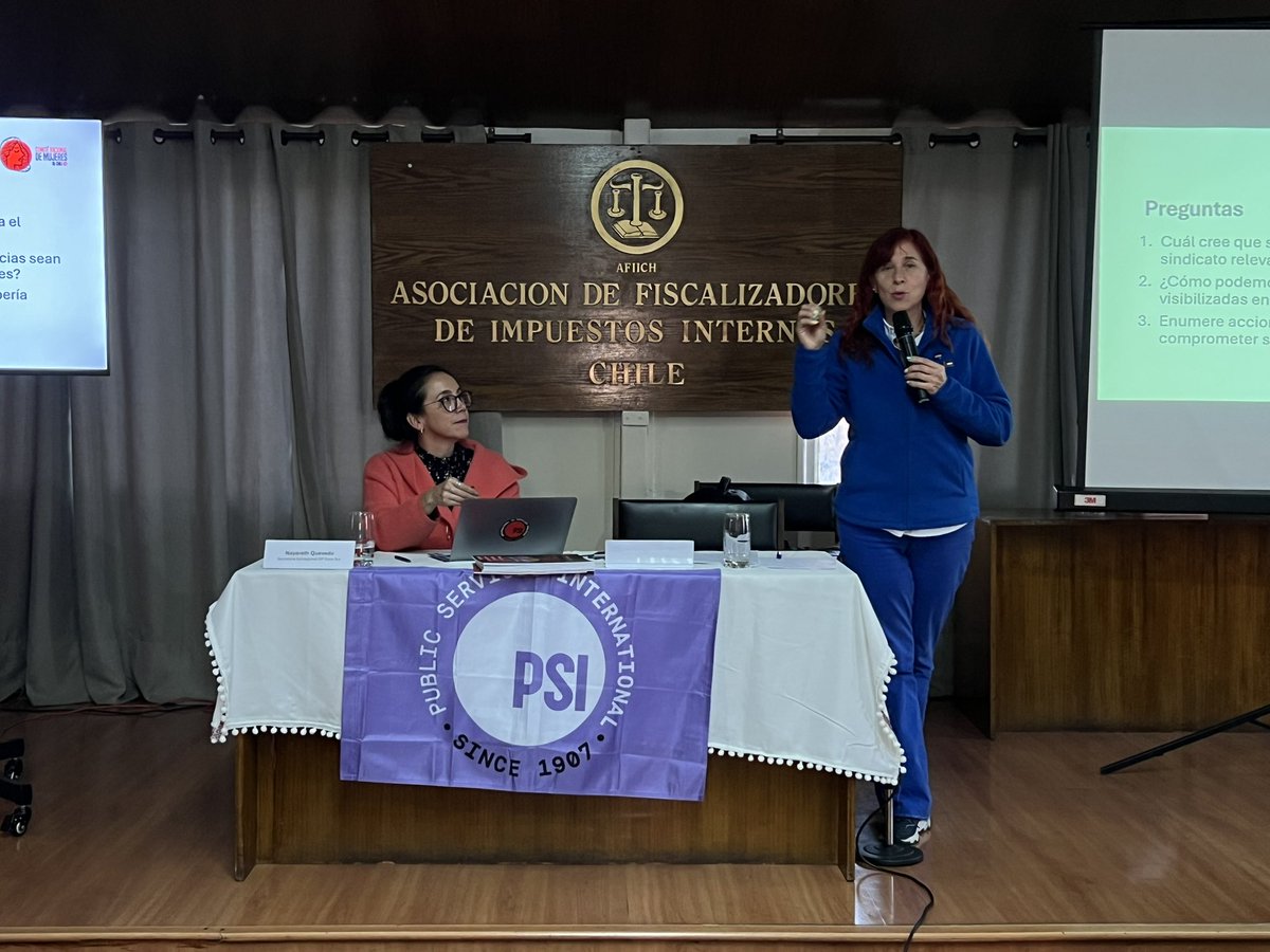 ANEF (@anefchile) on Twitter photo Cerrando la segunda y última jornada de la Escuela Itinerante de Género de la <a href="/ISPinteramerica/">PSI Interamérica</a> 💪💜 Dos días de reflexión, aprendizaje y organización sindical con enfoque de género y cuidados.
#ANEF #ISPInteramérica #ISP #EscuelaItinerantedeGénero2025 Cerrando la segunda y última jornada de la Escuela Itinerante de Género de la <a href="/ISPinteramerica/">PSI Interamérica</a> 💪💜 Dos días de reflexión, aprendizaje y organización sindical con enfoque de género y cuidados.
#ANEF #ISPInteramérica #ISP #EscuelaItinerantedeGénero2025
