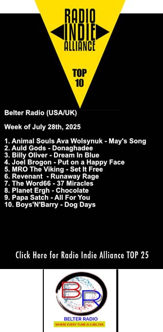 BelterRadio's tweet image. #topten up for @BelterRadio with @RadioIndieA #NewMusic
@animalsoulsmus1
Auld Gods
Billy Oliver
@JoelBrogon
@mrotheviking
Revenant
@TWord66
@Planet_ERGH
@Papasatchrts
Boys N Barry