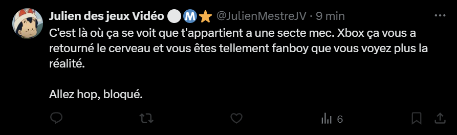 hirvo81's tweet image. Ayé ! Mon premier "tu es pro-Xbox" ! (ça se voit tellement sur mon profil...)
Ça se fête !!! 🥳🥳🥳
