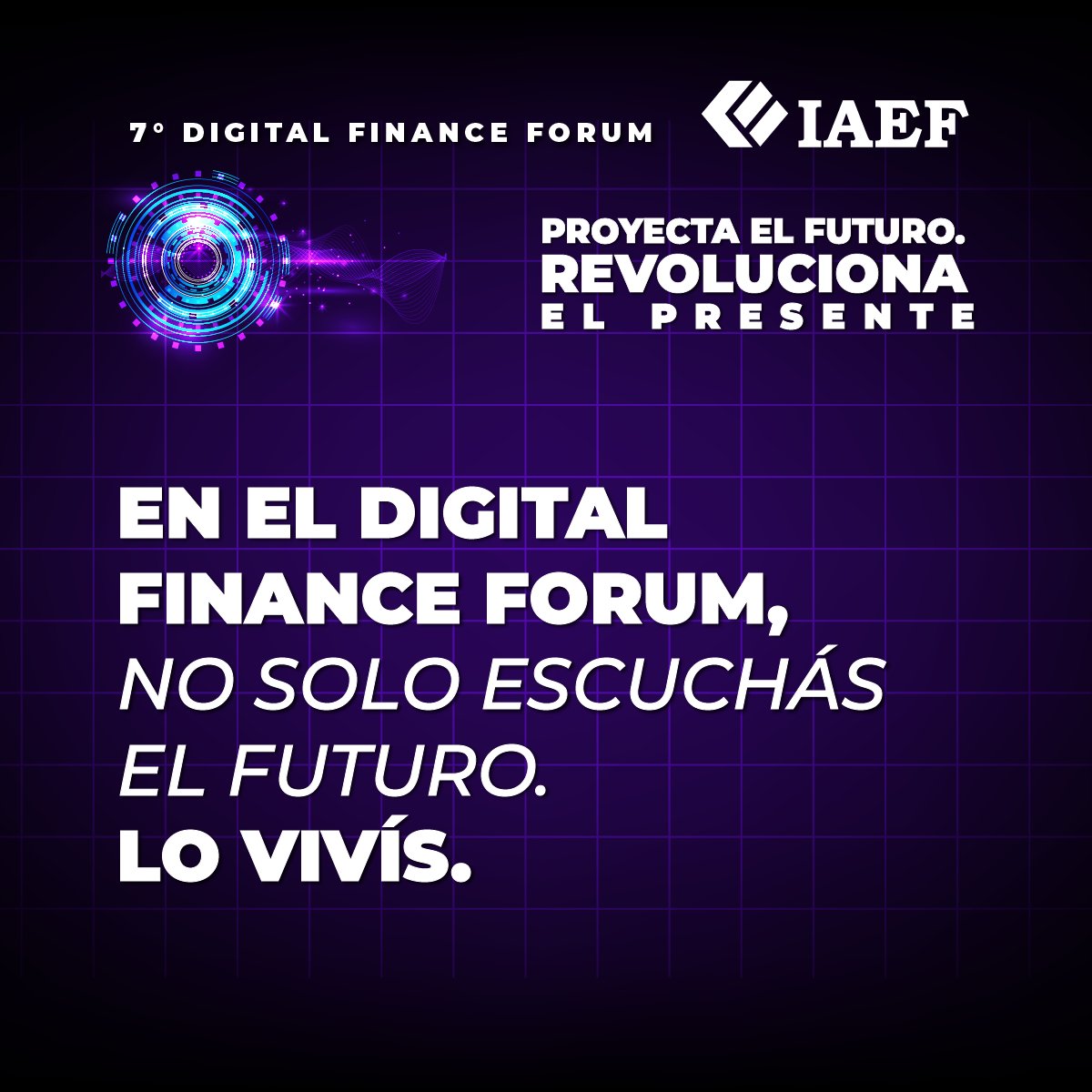 🚀 ¿Listo para dar el salto al 2030?
Lo que parecía ciencia ficción, hoy es parte de nuestra realidad: IA, blockchain, finanzas digitales y mucho más.
En el Digital Finance Forum, no solo escuchás el futuro… lo vivís.

Sumate a la experiencia que te va a cambiar la mirada sobre