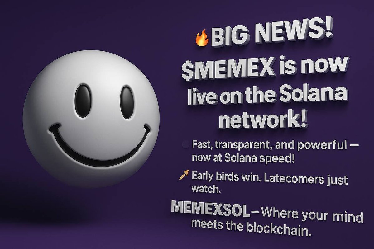 moods (@theyouthflix) on Twitter photo π BIG NEWS!
π₯ $MEMEX is now live on the Solana network! π₯
π’ New CA:
AsjP9VyKUSuLSeycoTb9AqGs3PH6BWAvqDoKmxrWpump
π£ Token Name: MEMEXSOL
π DEX Screener:
dexscreener.com/solana/5fxe95uβ¦
π§ The future of knowledge sharing starts right here.
β‘οΈ Fast, transparent, and powerful β now π BIG NEWS!
π₯ $MEMEX is now live on the Solana network! π₯
π’ New CA:
AsjP9VyKUSuLSeycoTb9AqGs3PH6BWAvqDoKmxrWpump
π£ Token Name: MEMEXSOL
π DEX Screener:
dexscreener.com/solana/5fxe95uβ¦
π§ The future of knowledge sharing starts right here.
β‘οΈ Fast, transparent, and powerful β now