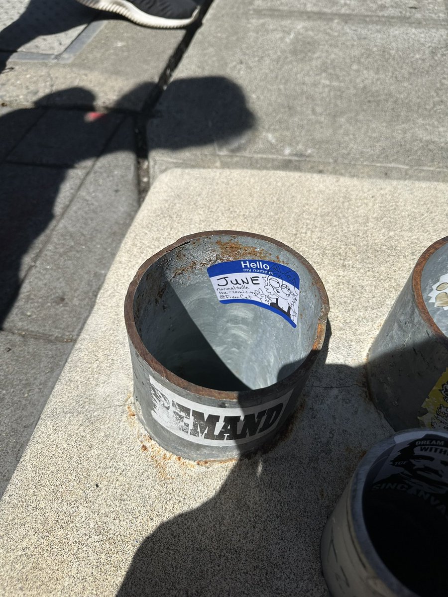 FreonCat's tweet image. Back in Seattle, went to find some of the stickers I put up last year. 😭