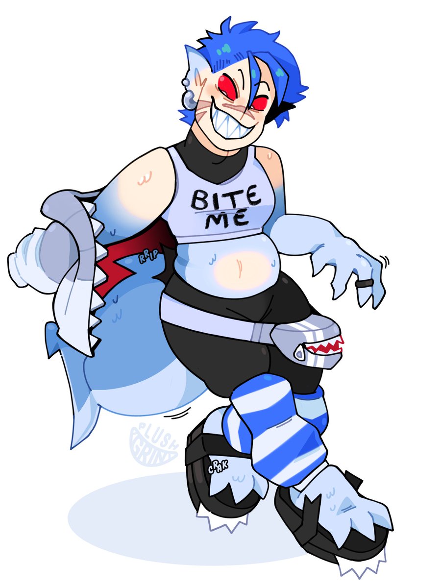 PlushGrin's tweet photo. [COMM]

Anthro Shark TF for NyanMop on FA!! ✨

#TFEveryday #transfur https://t.co/FmEB6yzmcg